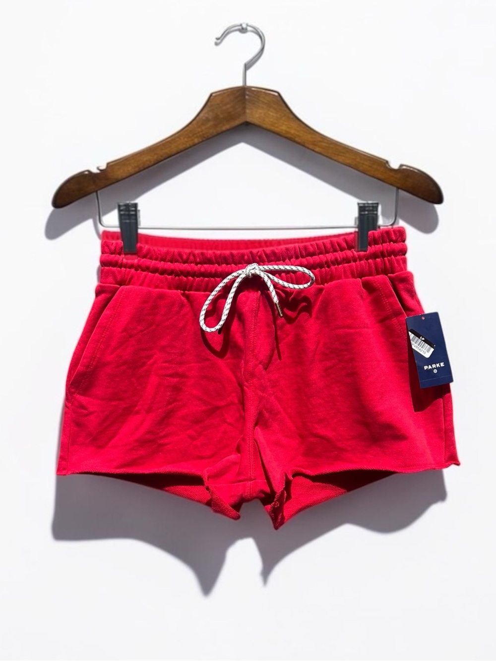 🌻NEW w/tag Parke x Target Sweatshorts Red Mid Rise Pull On Size Small